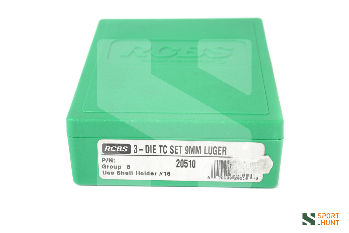 Dies RCBS 3-Die TC Set calibro 9mm Luger Gruppo B #20510 - immagine 2