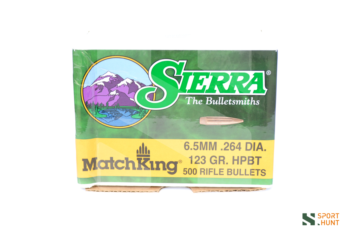 Palle ogive Sierra Matchking 6.5mm 264 – 123 grani HPBT #1727C