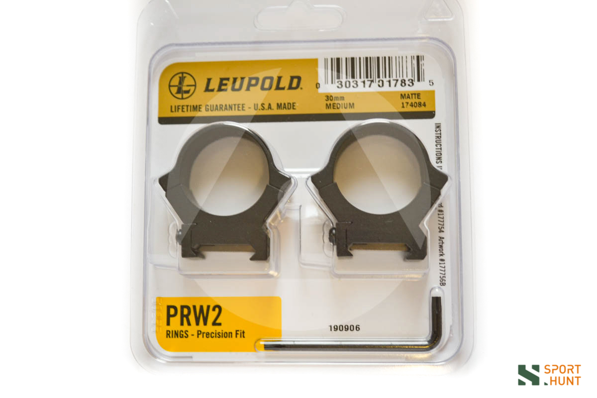 Supporti ad anello Leupold PRW2 Precision fit slitta Weaver 30mm medium matte #174084