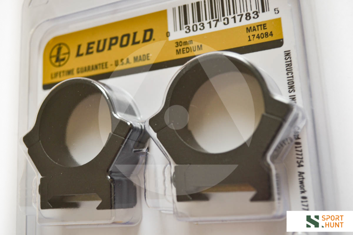 Supporti ad anello Leupold PRW2 Precision fit slitta Weaver 30mm medium matte #174084 - immagine 2