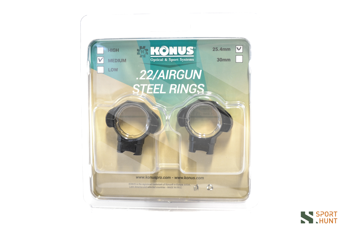 Supporti anelli Konus 25.4mm Medium #7416 per slitta da 11mm