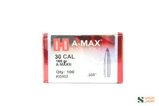 Palle ogive Hornady A-Max calibro 30 308 – 168 grani – 100 pezzi #30502