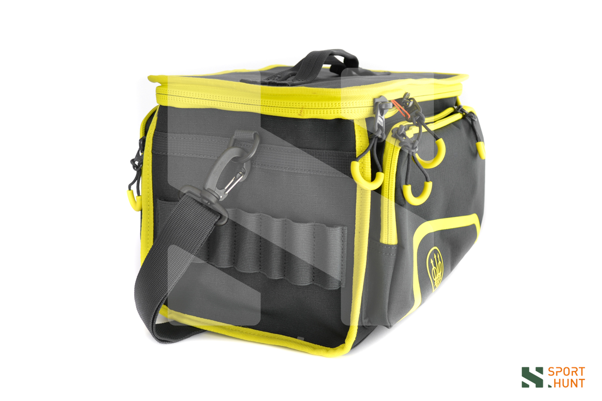 Borsa porta cartucce Beretta Challenge Cart Bag 150 ebony e sulphur spring lato