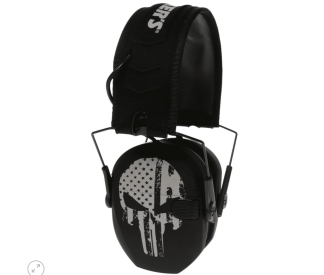 Cuffie protettive Walker's Razor Slim modello Punisher - Nere