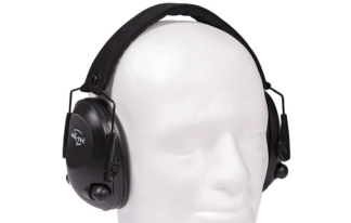 Cuffie protettive Mil-Tec Schwarz Black per poligono